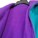 Cabin creek  Vintage Reversible Zip Up Light Teal Purple Oversized Jacket Size M Photo 2