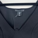 Sincerely Jules  Black Crop Top with Sheer Long‎ Sleeves & Corset Stitching SZ S Photo 1