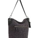 The Sak new  ᯾ Indio Small Crochet Tote Handbag Bag ᯾ Urban Static Charcoal Knit Photo 0