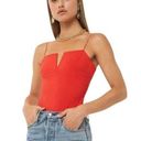 Modcloth NWT Strappy Wire V-Neck Bodysuit Medium Photo 0