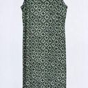 Kathie Lee Collection Kathie Lee VTG 90s Black & Green Abstract Floral Sleeveless Straight Midi Dress  Photo 0