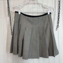 Theory  Womens Wool Blend Grey Pleated Mini Skirt Size 0 Photo 1