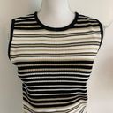 St. John  Sport • Black Gold Metallic Striped Vintage Tank Top Photo 2