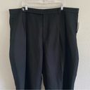 Ralph Lauren Lauren  Black Pleated Wide Leg Trousers NWT Size 22W Photo 4