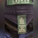 Ralph Lauren Lauren  Casual Ankle Pants 16X28 Navy Stretch Twill Straight Photo 4