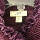 J.Jill  Plum Ribbed Velvet Corduroy Blazer Photo 8