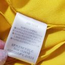 Halston Heritage  Yellow Draped Dress Asymmetrical Cocktail Dress Photo 10