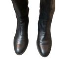 Ann Taylor  Loft black leather riding boot with stretch band in back. Pull on siz Photo 7