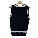 Brandy Melville  Knit Sleeveless Sweater Vest Navy Size Small Photo 1