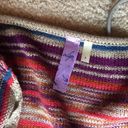 Alya  striped open waterfall cardigan Photo 3