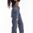 Topshop  Women's Dad Jeans Distressed High Rise 8/30 NWT Button Fly Photo 0