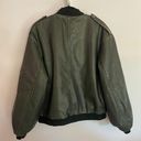 Edikted Vava Washed Faux Leather Bomber Jacket Photo 3