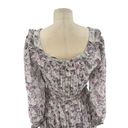 Krass&co Ivy City  Long Sleeve Gray Purple Floral Maxi Dress Size Small Photo 8