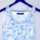 ZARA  Basic Blue and White Sleeveless Floral Dress Size M Photo 2