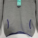 Simply Southern  1/4 Snap Pullover Sweater Gray Blue Ribbed Size Large Photo 3