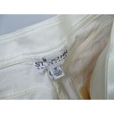 St. John Collection FLAWS-  White Wide Leg Straight Pants Jeans Size 10 Cotton Photo 2