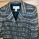 Doncaster  Black Gray White Patterned Blazer Size 14 NEW Photo 3