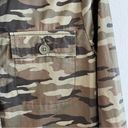 Caslon  Shacket Camouflage Button Front Shirt-Jacket Camo Sz MP EUC Army Green Photo 11