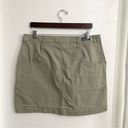 Patagonia  Women’s Skirt Green Gray Short A Line Cotton Pockets Size 16 Photo 1