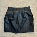 Black Leather Skirt Size XL Photo 1