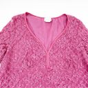 Fashion Bug  Vintage Y2K Frilly Pink Lace Sweetheart Neck Blouse Size XL Photo 2