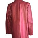Bernardo  COLLECTION RED LEATHER LIGHTWEIGHT JACKET LARGE Photo 1