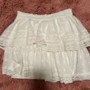 Aerie White Ruffle Skirt Photo 1