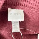 cupio NEW  Womens XL Sweater Vest Ruffled Current Crush Maroon Bohemian Feminine Photo 6