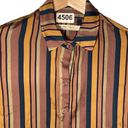 We The Free  Womens All Smiles Sateen Striped Button-Down Top Size S Photo 2