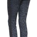 Rebecca Taylor  Leopard Print Brocade Pants Navy Photo 1