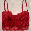 Victoria's Secret Red Bralette Photo 0