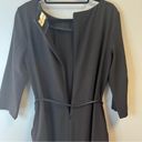 MM.LaFleur  Dress Black Etsuko Dress Belted w/ Pockets Sz 10 EUC Wondertek Fabric Photo 14