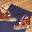 Brian Atwood  Dekoda snakeskin espadrille wedges size 8.5 / 39 Photo 4