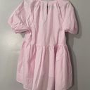 Hill House  Blouse Size Small Pink NWT Francesca Top Ballerina Cotton Peplum Photo 9