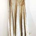 Vince  Skirt Purl Edge Velvet Midi Skirt in Gold/ Silver Sz 10 NWT Holiday Photo 2