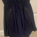 One Clothing Navy Dress with Gold Zippers Photo 1