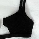 Bebe 2 Piece Black Sparkly Bikini Set Photo 4