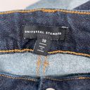 Universal Standard  Stevie High Rise Straight Cuffed Jeans 27" in Dark Indigo Photo 7