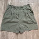 White House | Black Market  Olive Green Trouser Shorts Size 6 Photo 0