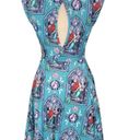 Disney The Little Mermaid Teal Ariel Print Open Back Skater Dress Photo 6