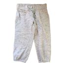 Calvin Klein  CK Heather Gray Cropped Sweatpants W/Logo Drawstring Jogger Running Photo 1