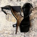 Marc Fisher Black‎ Denny Heeled Sandal Triangle heel size 9.5 Photo 2