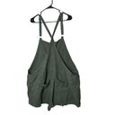 Torrid  Green Linen Blend Short-all Romper Size 3 Photo 3