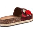 Nature Breeze  Flower Espadrille Slide Sandals in Red Size 10 Summer Photo 1