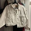 American Eagle ae white denim jacket Photo 2