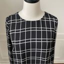 Banana Republic  Black White Shift Dress Long Sleeve 4 Photo 2