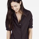 Everlane NEW  The Poplin Button Down Shirt in Muted Black Photo 8