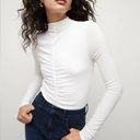 Veronica Beard  Theresa Ruched Turtleneck White Photo 0