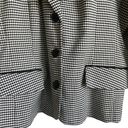 Houndstooth Lauren Alexandra Women Jacket Blazer Collar 3 Button Closure Size 10  Photo 7