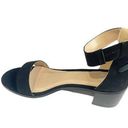 Krass&co Brinley  Womens Ankle Strap Sandals Black Suede Block Heel Size 9 M US Photo 0